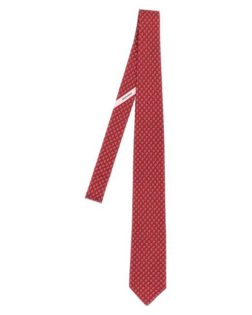 Ferragamo Red 'api' Tie for men