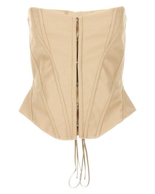 Top Corsetto A Forma Di di Stella McCartney in Natural