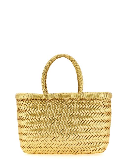 Dragon Diffusion Metallic ' Flat Gora' Mini Handbag