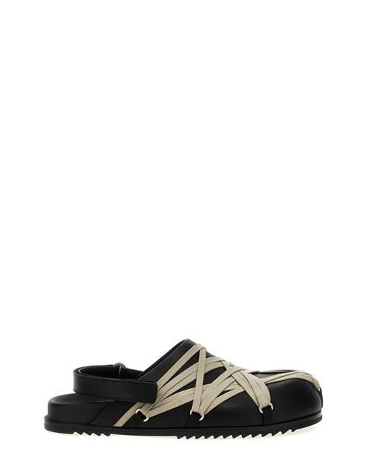Rick Owens Black Granola Sandals for men