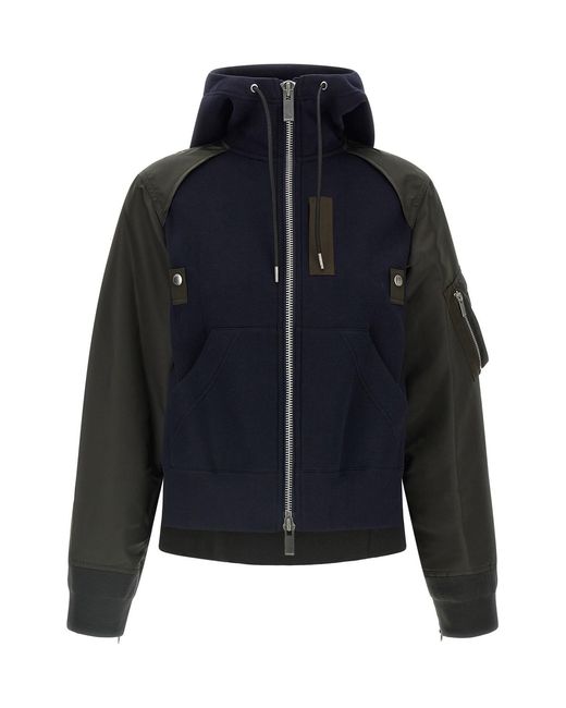 Sacai Blue 'sponge' Hoodie