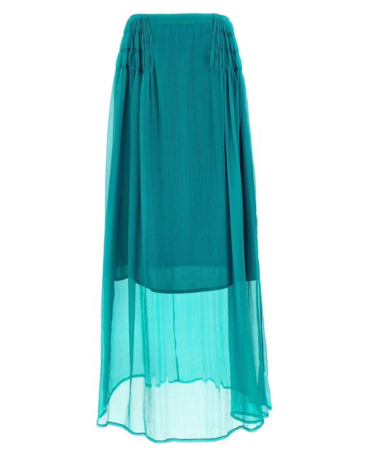 Dries Van Noten Blue 'Scarlett' Skirt
