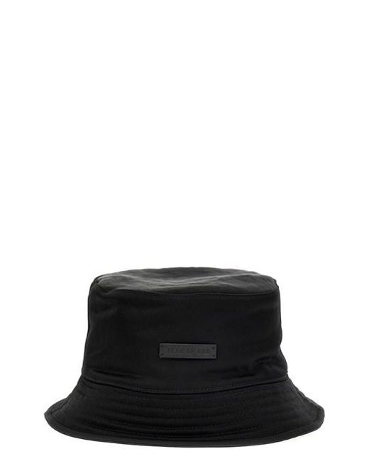 Fear Of God Black Logo Patch Bucket Hat for men