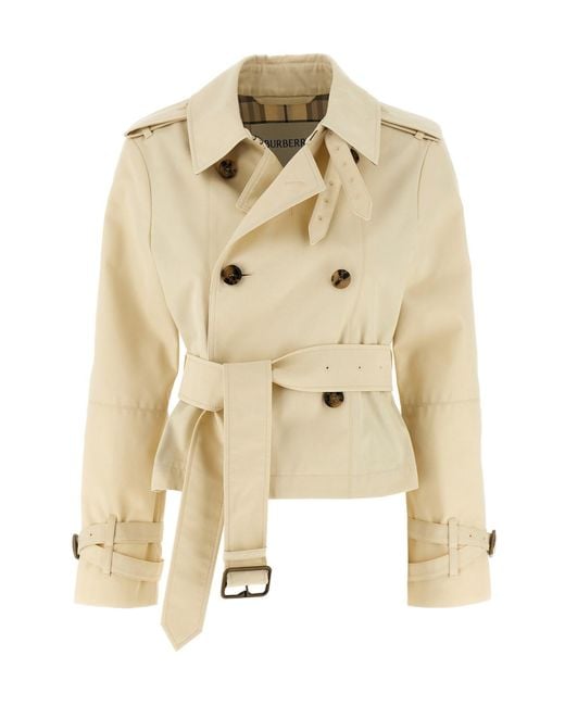 Burberry Natural Short Trench Coat