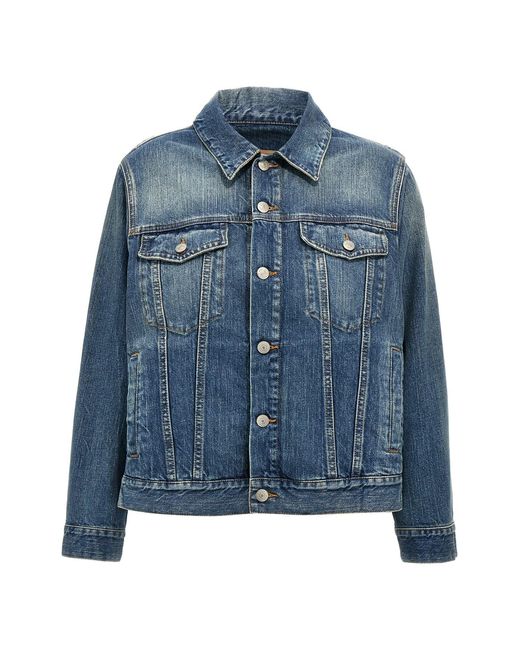MM6 by Maison Margiela Blue Layered Denim Jacket