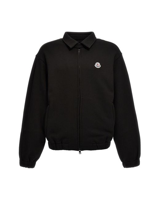 Moncler Sweatshirt Mit Logoaufnäher in Black für Herren
