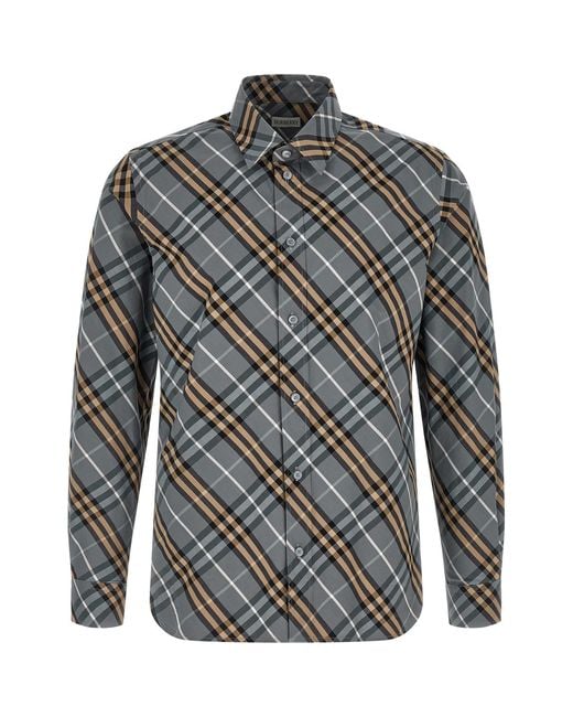 Burberry Gray 'robert' Shirt for men
