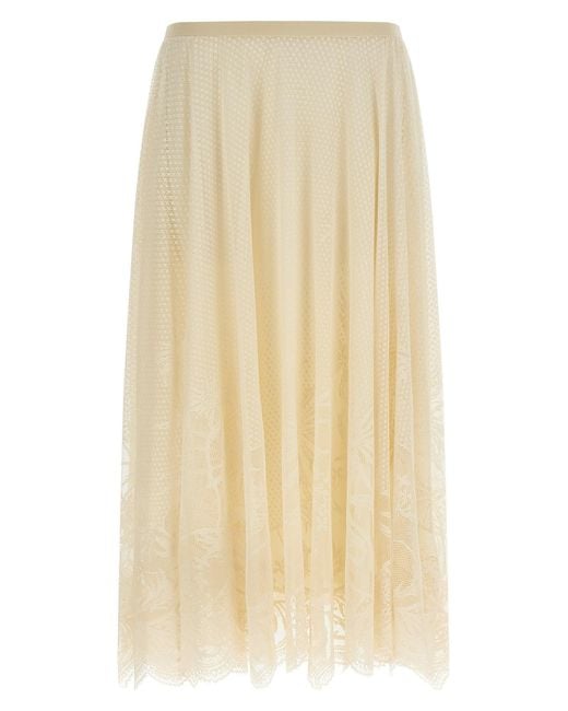 Fabiana Filippi Natural Lace Skirt