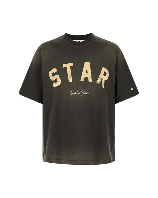 Golden Goose Deluxe Brand Black Logo T-shirt