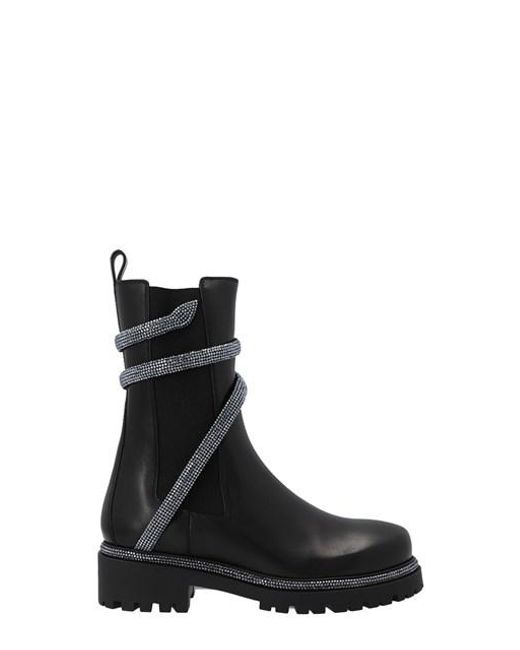 rene caovilla cleo black