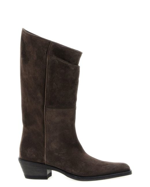 Khaite Brown 'clive' Boots