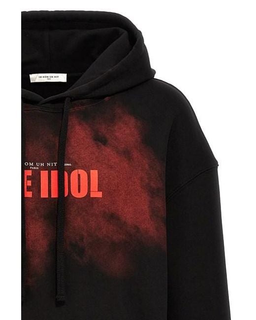 Felpa con cappuccio 'The Idol' di Ih Nom Uh Nit in Black da Uomo