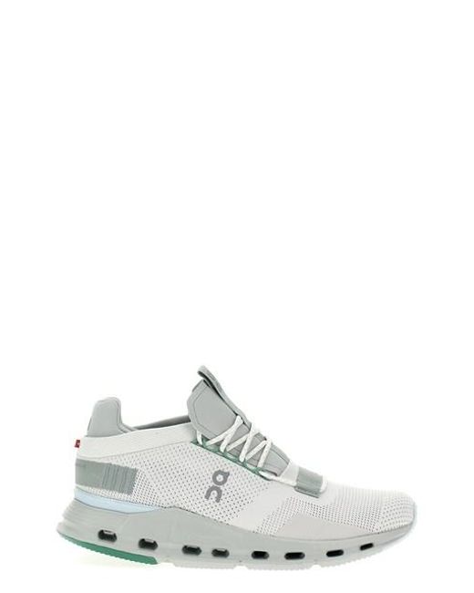 On Shoes White 'cloudnova' Sneakers for men
