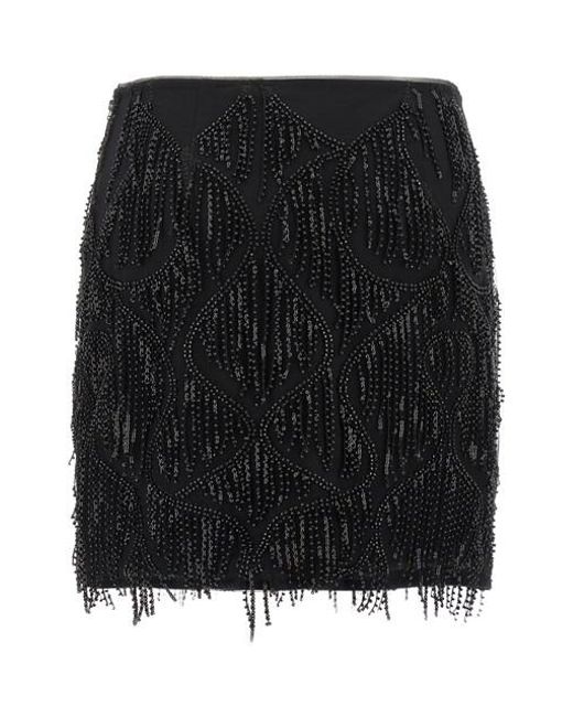 Gonna Frange Perline di ROTATE BIRGER CHRISTENSEN in Black