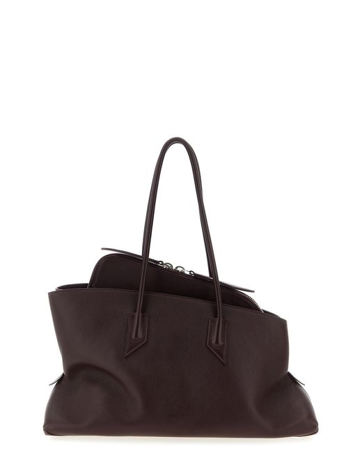 The Attico Brown 'la Passeggiata Medium' Shoulder Bag