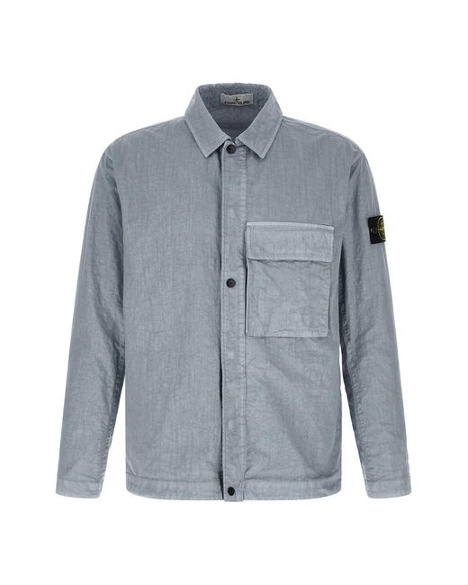 Stone Island Blue '1200003' Overshirt for men