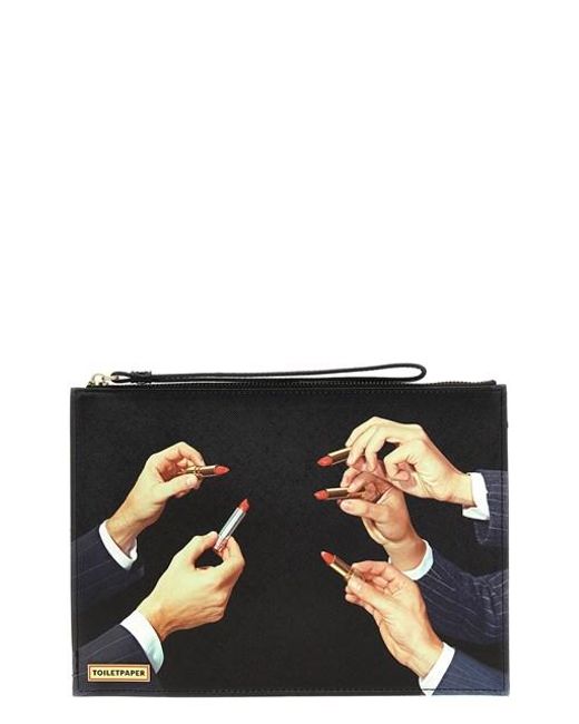 Seletti Black 'rossetti' Clutch