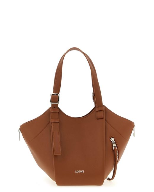 Loewe Brown 'hammock Flip' Shoulder Bag