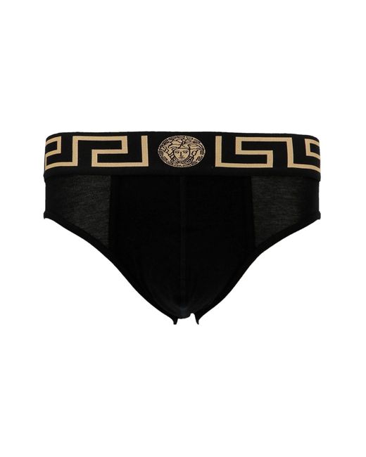 Versace Black 2-pack Low-waisted Briefs for men