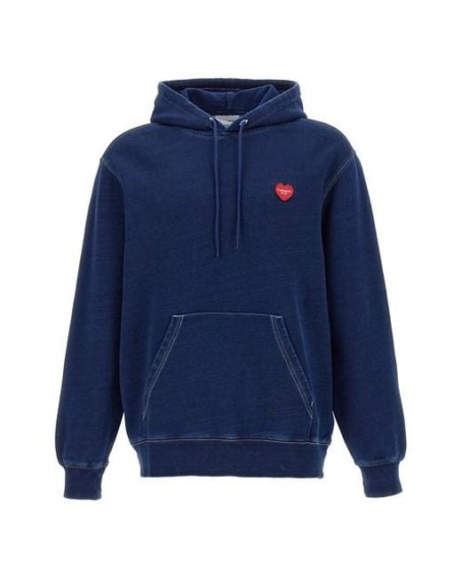Felpa Con Cappuccio 'Ingo' di Carhartt in Blue da Uomo