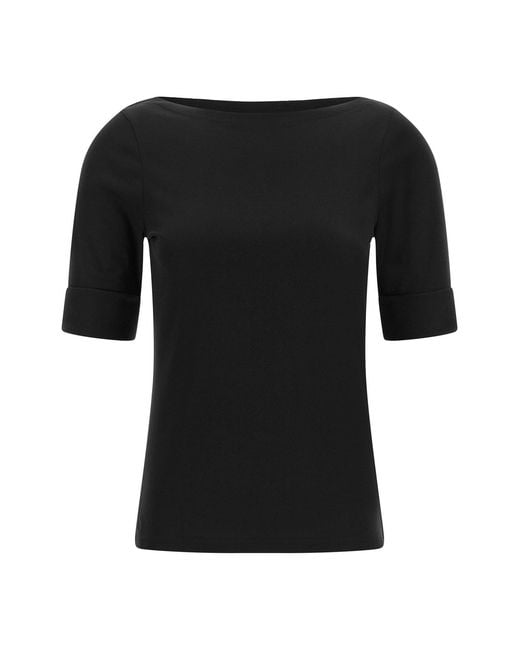 Ralph Lauren Black 'judy' Boat Neck Sweater