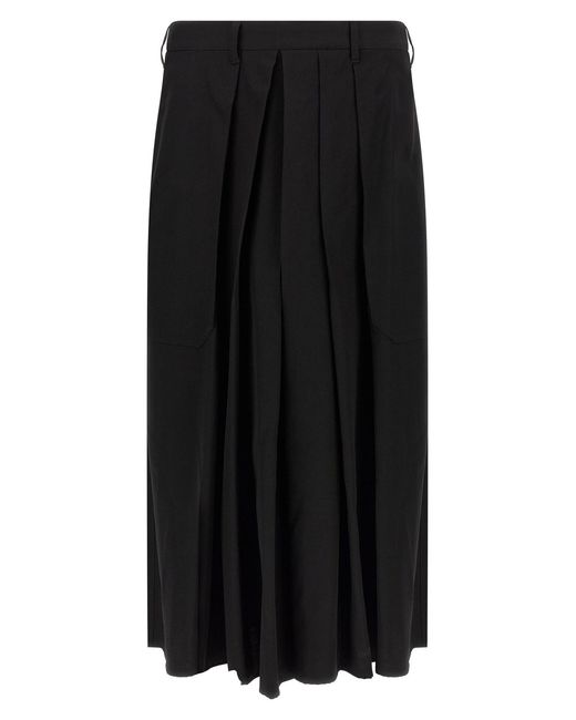 Yohji Yamamoto Black 'hakama' Pants for men