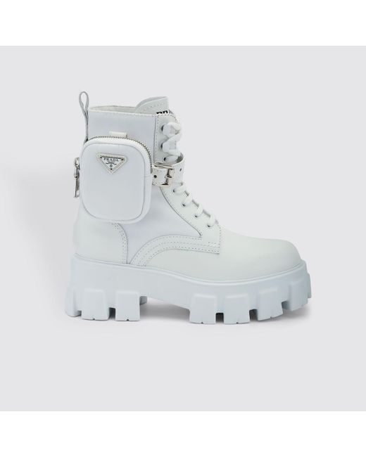 prada white boots
