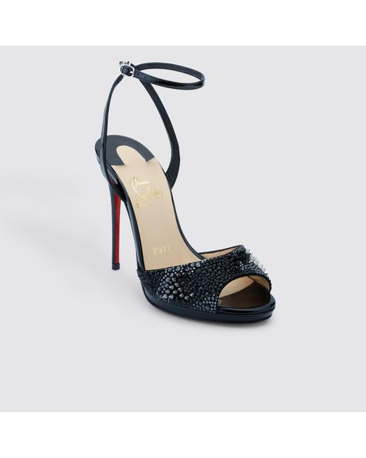 louboutin black studded heels