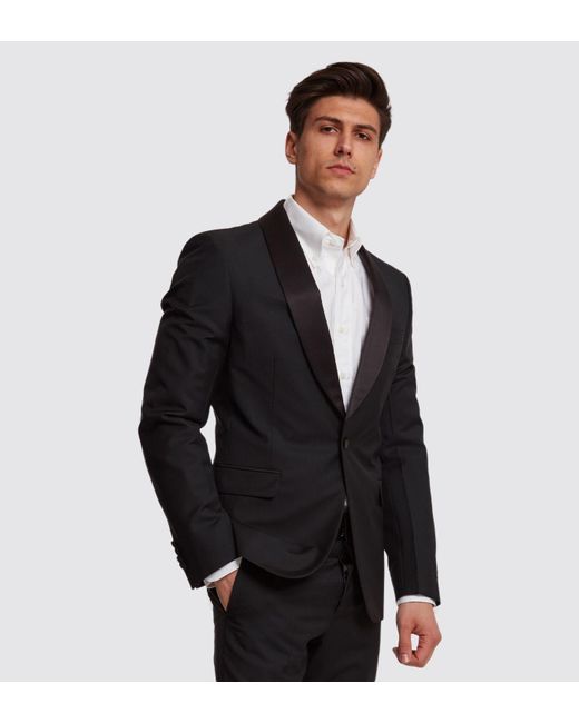 Prada Wool Lana Mohair Smoking Suit In Black for Men | Lyst