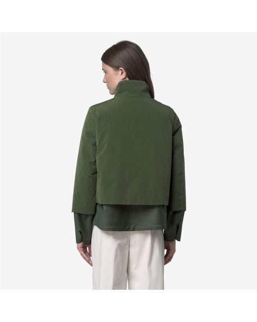 Isan Wool Nylon Mix di K-Way in Green
