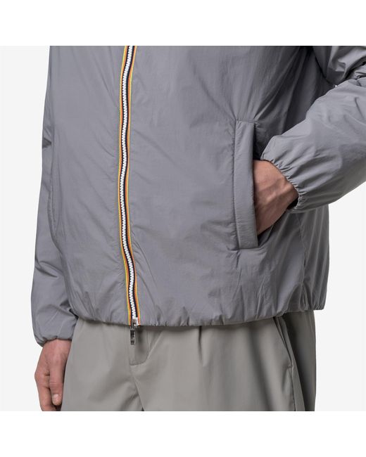 Jack Plain Warm K-Way de hombre de color Gray