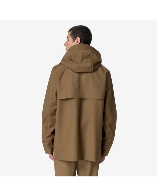 Erhal Tech Wool Blend K-Way de hombre de color Green