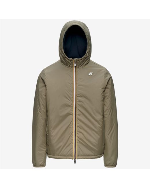 Jack Spacer Nylon Double K-Way de hombre de color Green