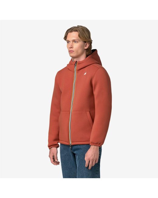 Jack Spacer Nylon Double K-Way de hombre de color Orange