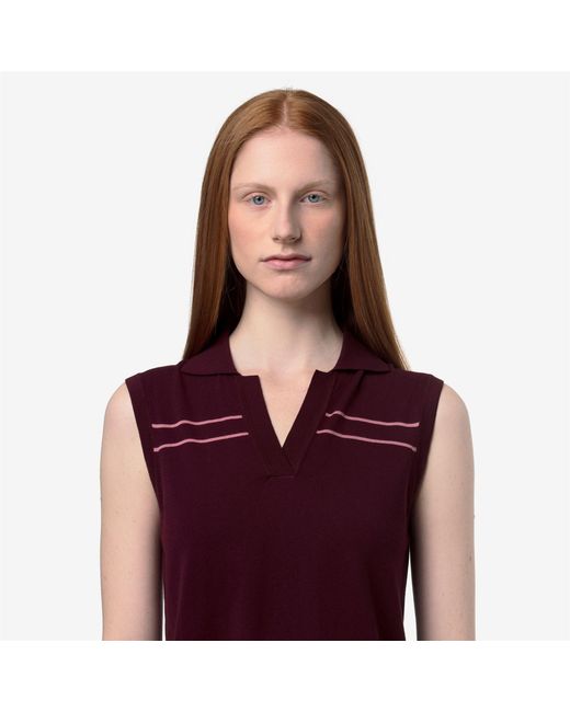 Jaligne Stripes K-Way de color Purple