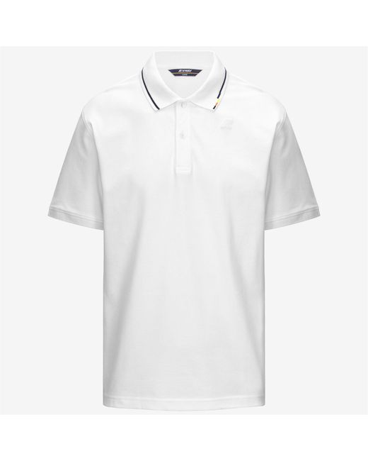 Simor Pique di K-Way in White da Uomo