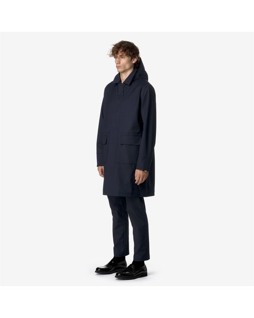 Poirol Tech Wool Blend di K-Way in Blue da Uomo
