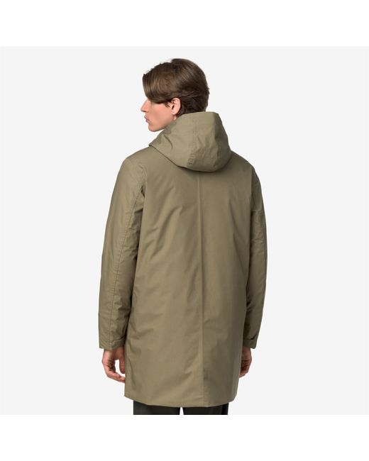 Thomas Warm Micro Canvas K-Way de hombre de color Green