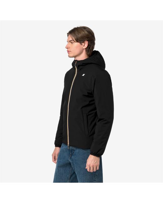Jack St Warm Double K-Way de hombre de color Black