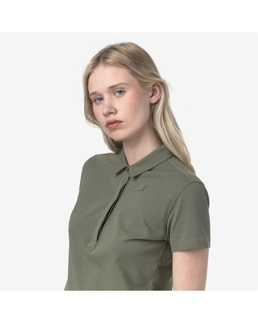 Amedea Pique di K-Way in Green