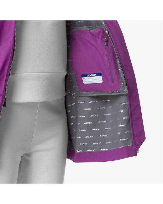 Sophie Stretch Dot di K-Way in Purple