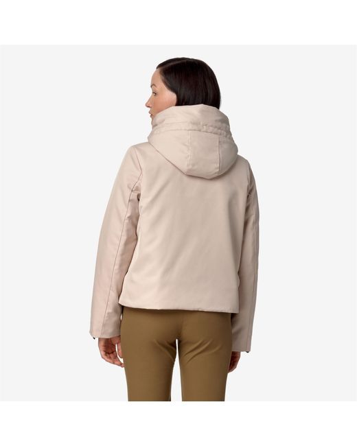 Olga Twill Fur di K-Way in Natural