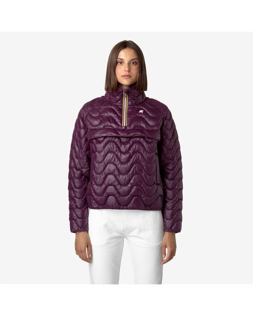 Sojenne Quilted Warm di K-Way in Purple