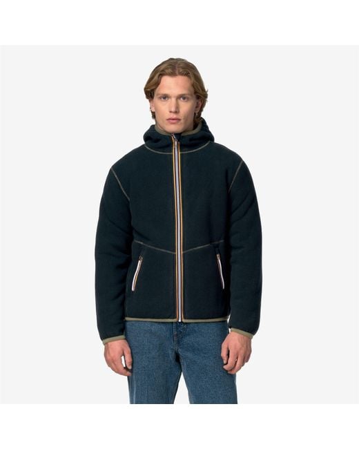 Jack Sherpa Polar Double K-Way de hombre de color Green