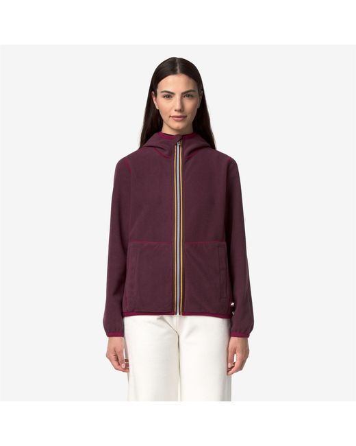 Lily Velour Polar Double K-Way de color Red