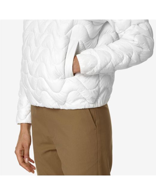 Sojenne Quilted Warm di K-Way in White