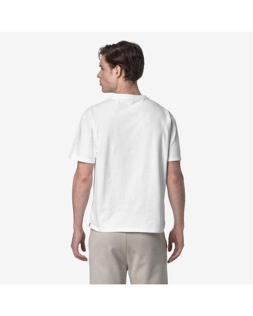 Fantome Ice Cotton di K-Way in White da Uomo