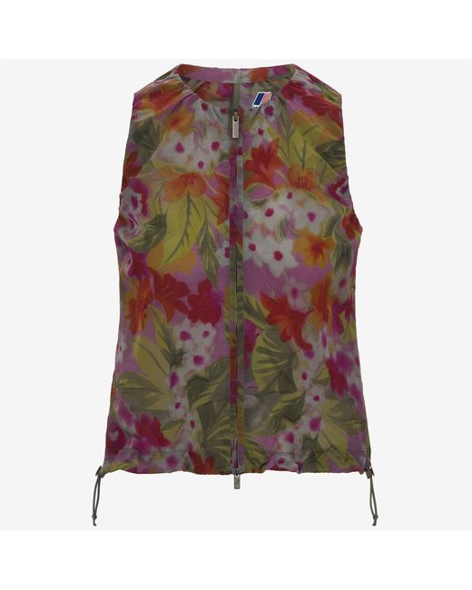 Alize Print di K-Way in Brown