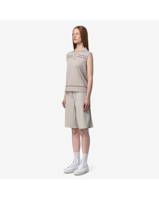 Jaligne Stripes K-Way de color Natural