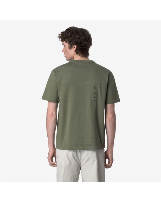 Fantome Reversible Label di K-Way in Green da Uomo